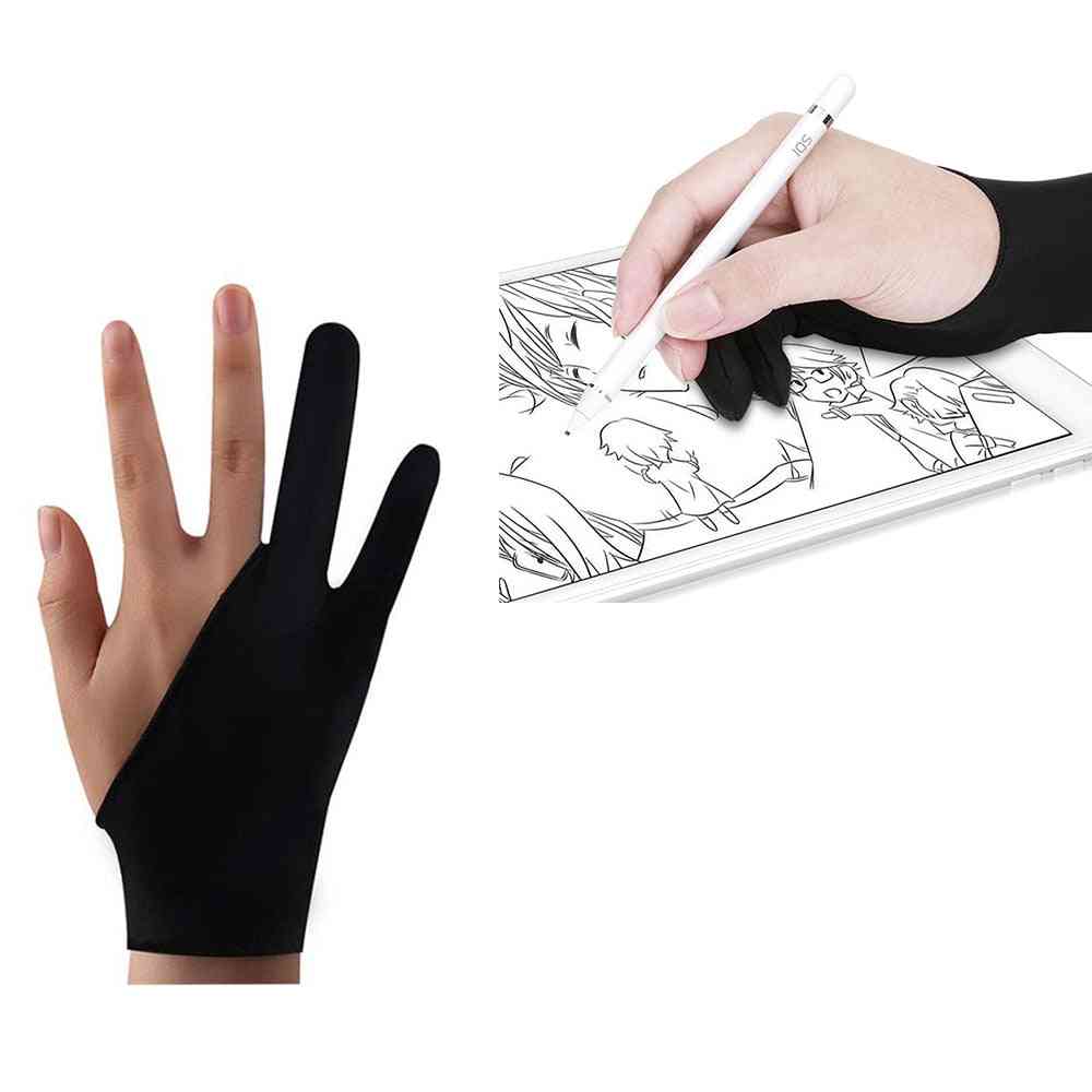 2-finger Tablet Drawing  Anti-fouling  Gloves