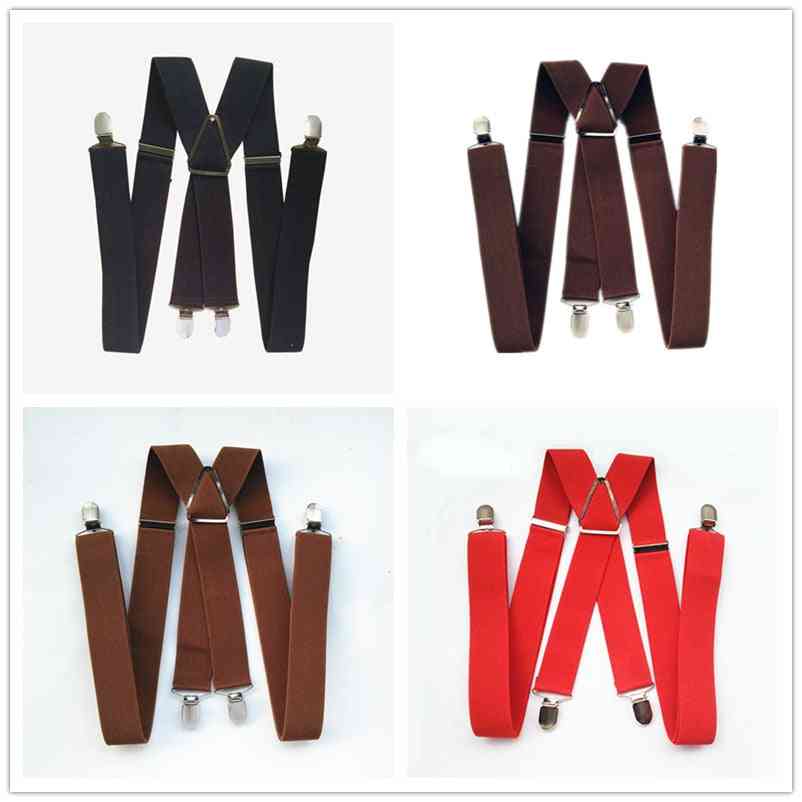 Unisex Adult Suspenders-adjustable Elastic Trousers Braces