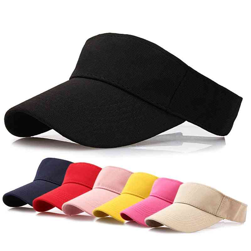 Men/women Sport Headband Classic Adjustable Sun Sports Visor Hat, Baseball Cap