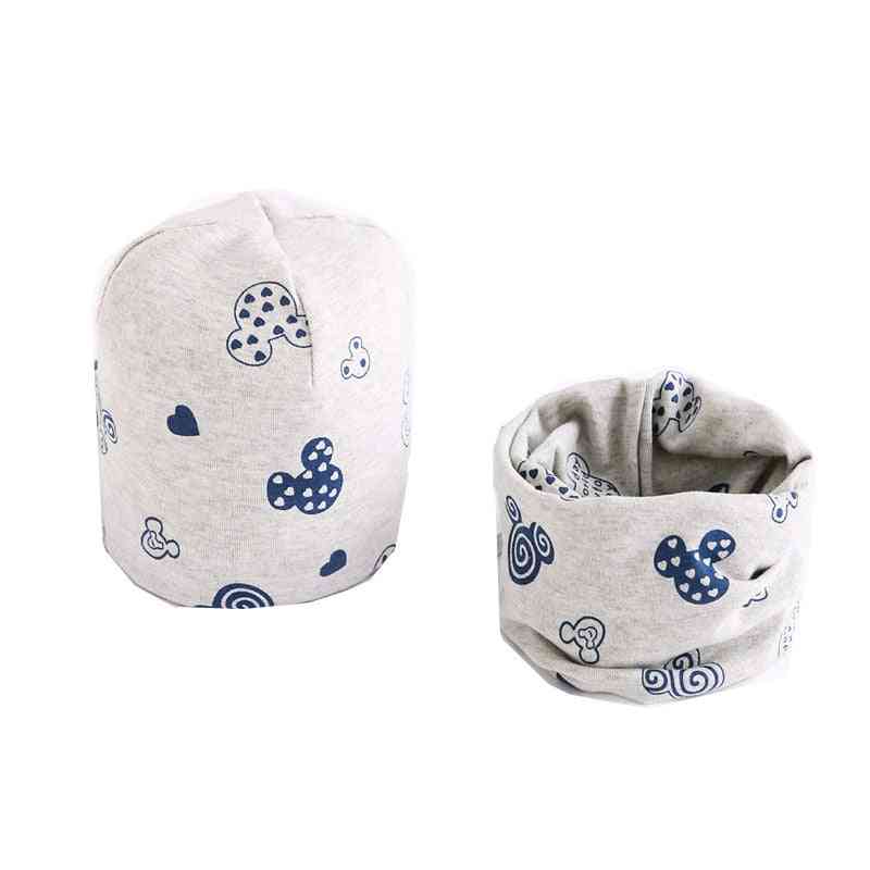 Conjunto de bufanda de sombrero de felpa de algodón 25