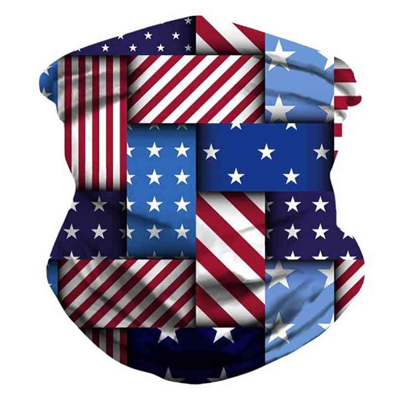 Modni svileni šalovi za glavu muškarci i žene šal američka zastava maska za lice