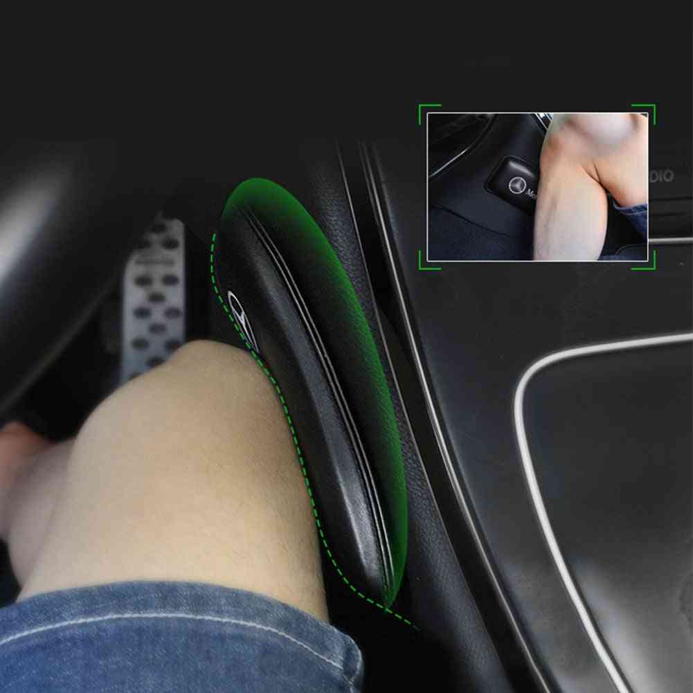 Leather Knee Pad For Car Interior Pillow Elastic Cushion Memory Foam