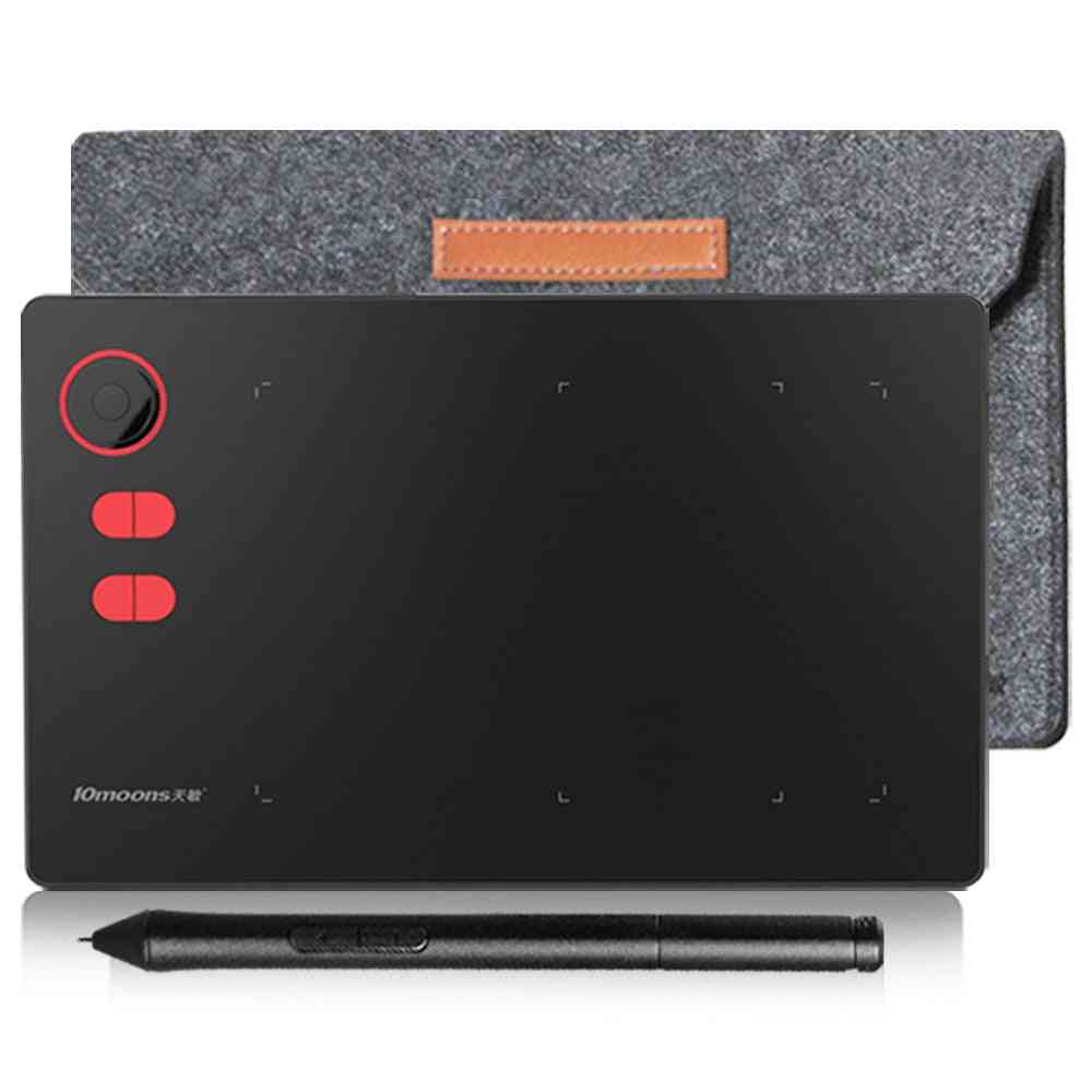 10moons G20 Graphic Drawing Tablet With Roller Key