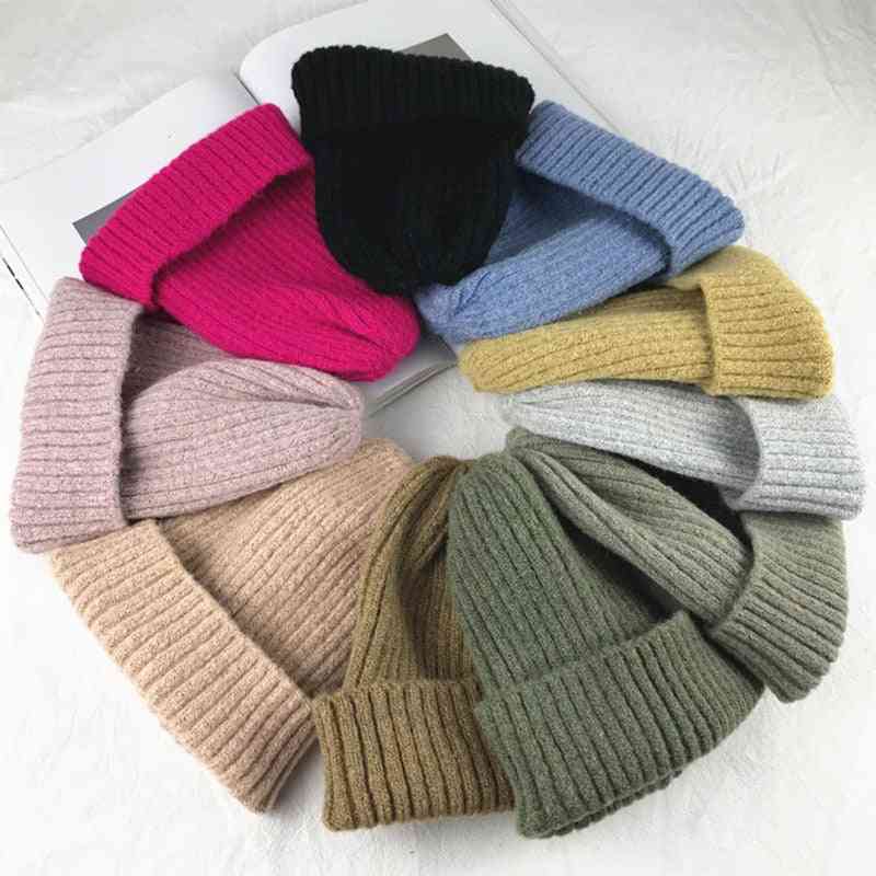 Soft Warm Woolen Beanie Hats