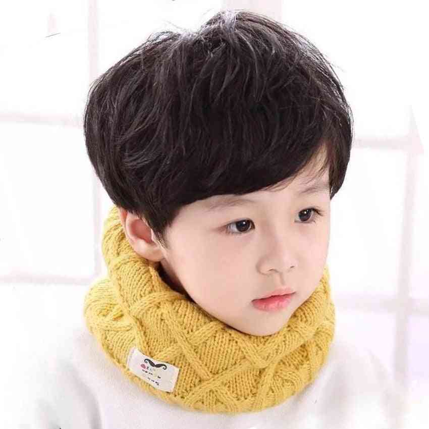 Cotton Winter Child & Knitted Wool O-scarves