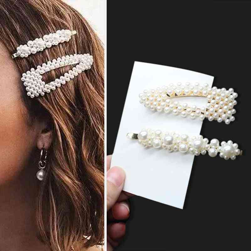 Ručne vyrábané perly sponky do vlasov špendlík, pokrývky hlavy s geometrickými kvetmi