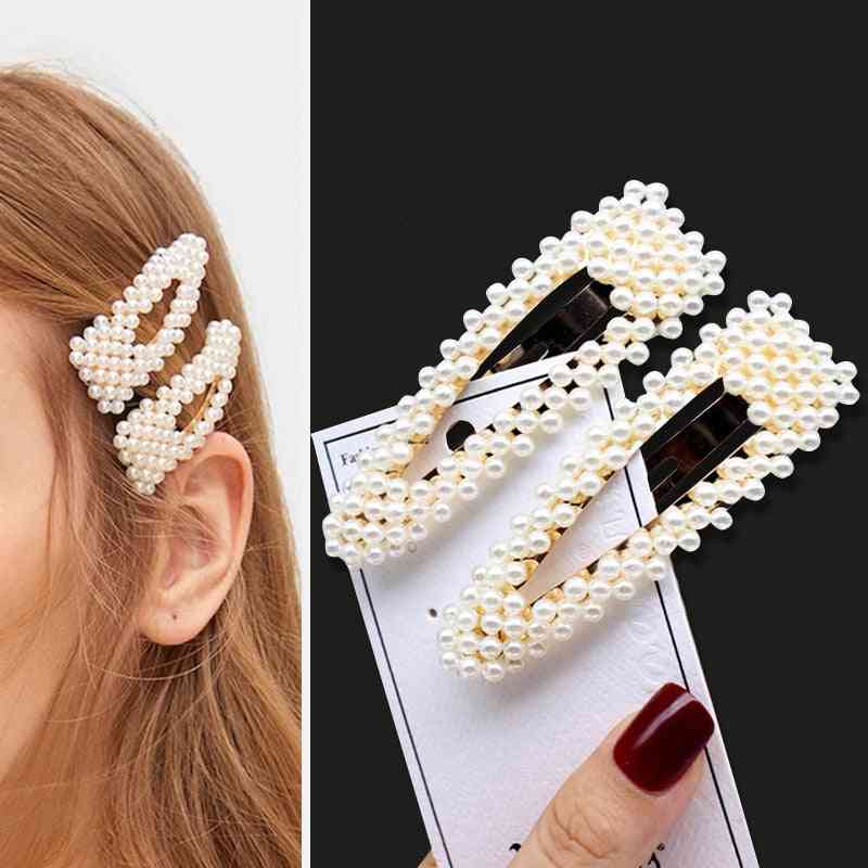 Ručne vyrábané perly sponky do vlasov špendlík, pokrývky hlavy s geometrickými kvetmi