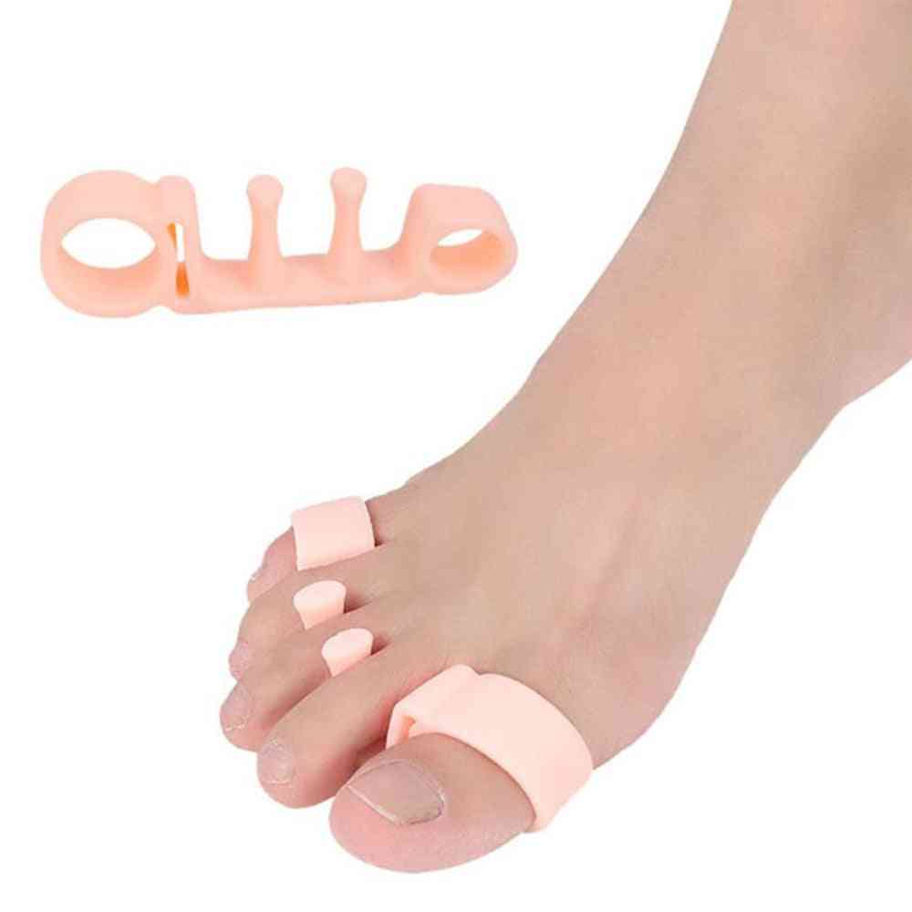 силиконови гел ортопедични носилки подравняват правилно припокриващи се пръсти на краката
