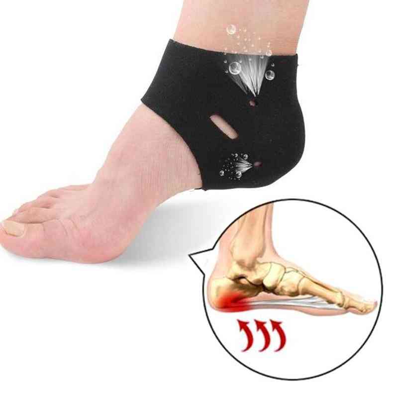 Corrective Sock Cover, Plantar Fasciitis Therapy Heel Protector Orthotic Insole  (black)