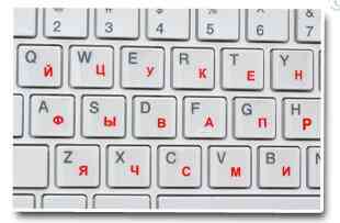 Eco-mediu pvc scrisoare rusă tastatură autocolant
