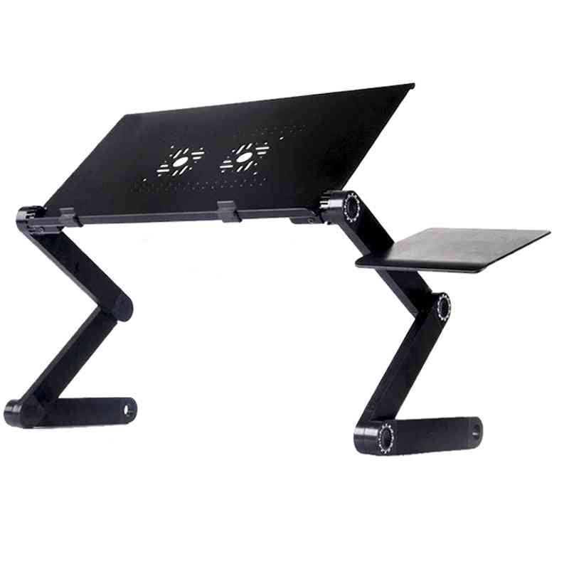 Two Fan Desks Portable Adjustable Foldable Laptop Notebook