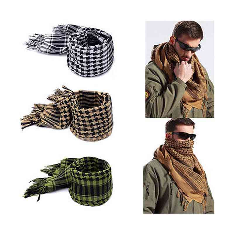 Outdoor Windproof Cotton Tactical Military Men Scarf