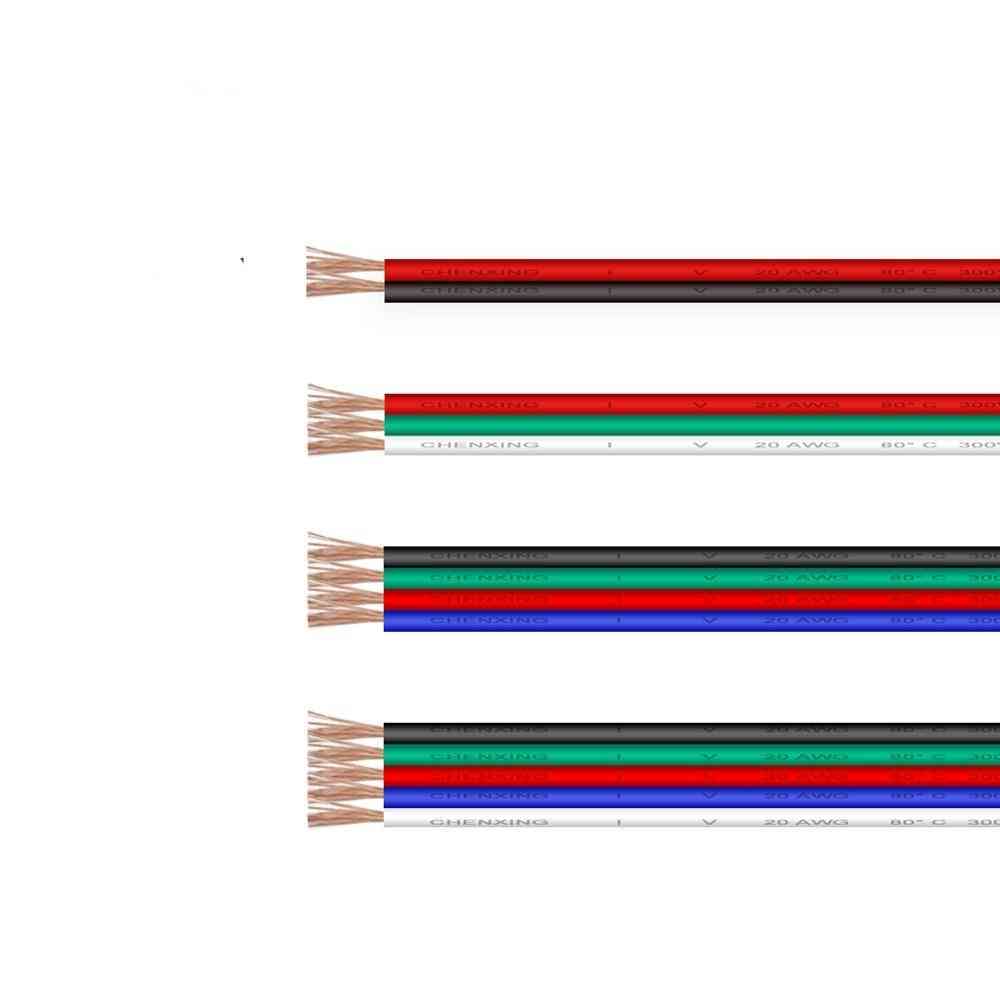 Cable de extensión de conector de cable led flexible eléctrico