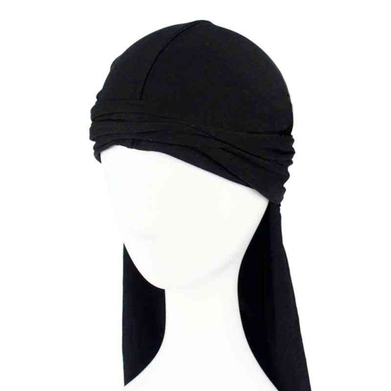 Men's Satin Durags Bandanna Turban, Wigs Silky Headwear, Headband, Pirate Hat