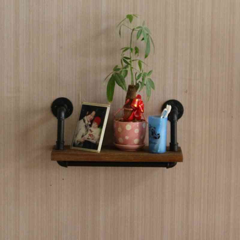 Simple Modern Iron Art Shelf/creative Bookshelf Board Partition Wall Hanging Shelf