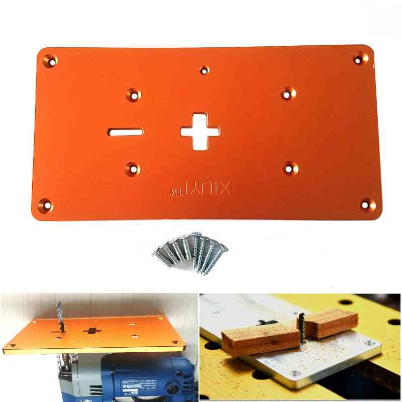 Aluminum Electric Jig Saw, Flip Board, Router Table Insert Plate For Woodworking Benches