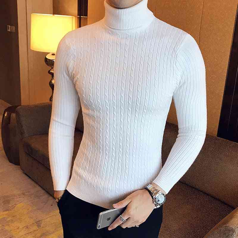 Mens Winter Long Sleeve Warm Knit Classic Casual Sweater