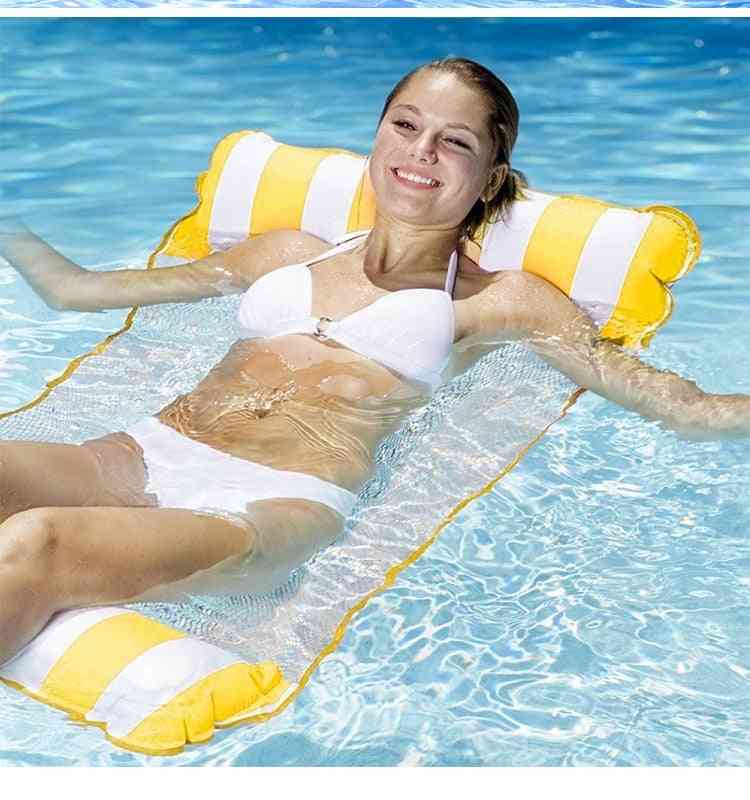 Waterhangmat fauteuil, opblaasbaar drijvend zwemmatras