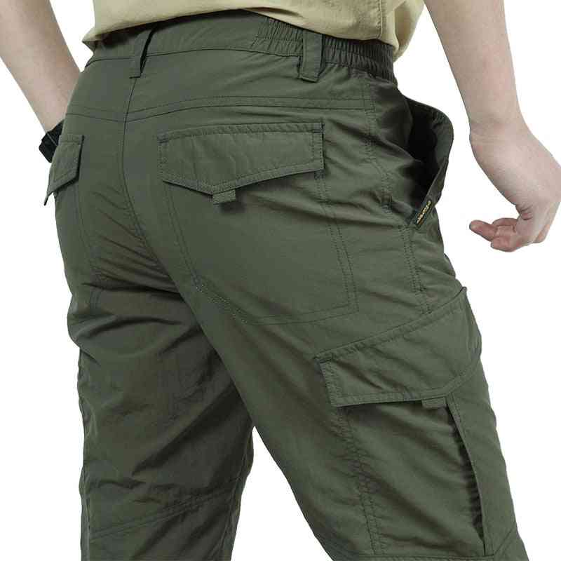 Verano- pantalones casuales de estilo militar, pantalones cargo tácticos