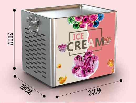 Thai Ice-cream Machine, Stainless Steel Fried Ice Machines Pan