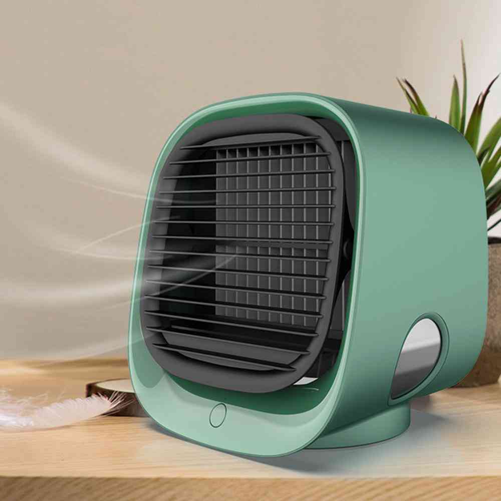 Refrigerador de ar - mini área de trabalho, ar condicionado com luz noturna, água USB, ventilador