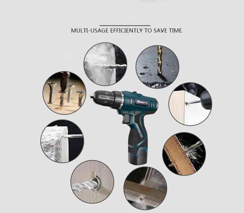 16.8v, Lithium-ion Battery Screwdriver, Electric Drill Hole And Hand Driver, Wrench Power Tools