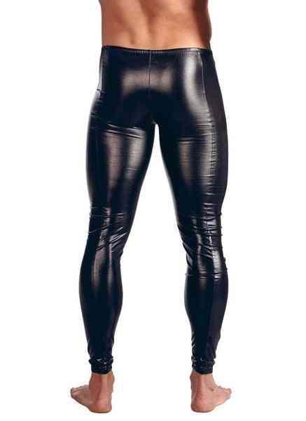 High Elastic, Shiny Faux Leather Tight Trousers Buttock Pants