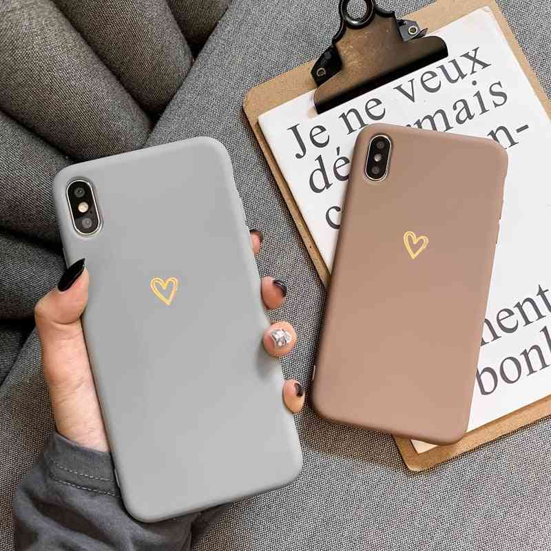 Ultra-thin Soft Heart-shaped Pattern Silicone Protective Case