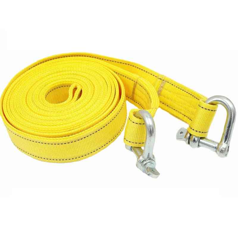 Heavy Duty 5-ton Double Thicker Towing Pull Ropes / Strape Cable With U Hooks
