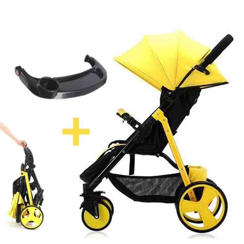 Barnevogn, sammenleggbar bære, paraplyvogner med brett, vogn