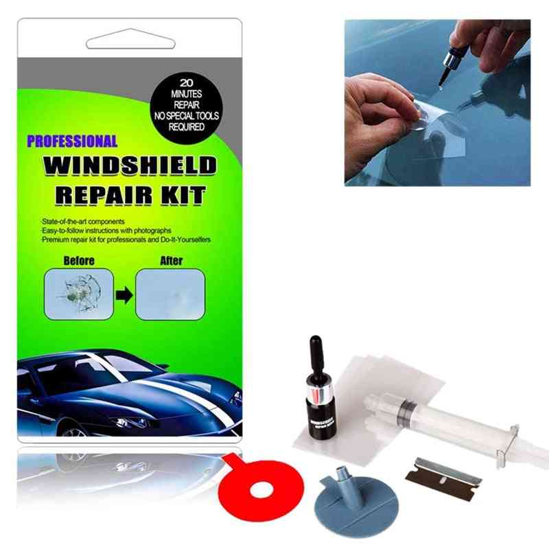 Cracked Glass Repair- Auto Glass, Windshield Chip Scratch Kit