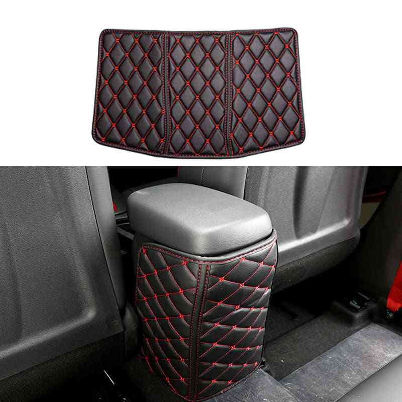 Encino Car Seat Armrest Anti-kick Pad Leather Protective Case, Anti-dirty Mat