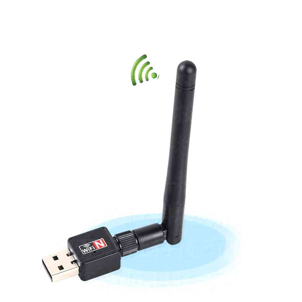 Trådlös usb wifi mottagare router, adapter pc nätverks lan kort, dongel med antenn, omvandlare controller