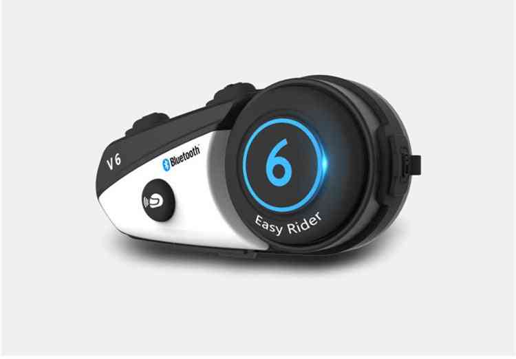 Vimoto V6 Bt Interphone Motorcycle Helmet Headset Intercom Simultaneously 2 Different Bluetooth