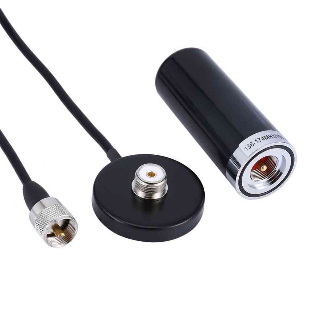 Mini dual-band antenn, magnetfäste för bil, mobil, radio