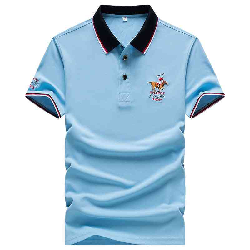 Summer Casual, Embroidery Short-sleeve, Polo Shirt