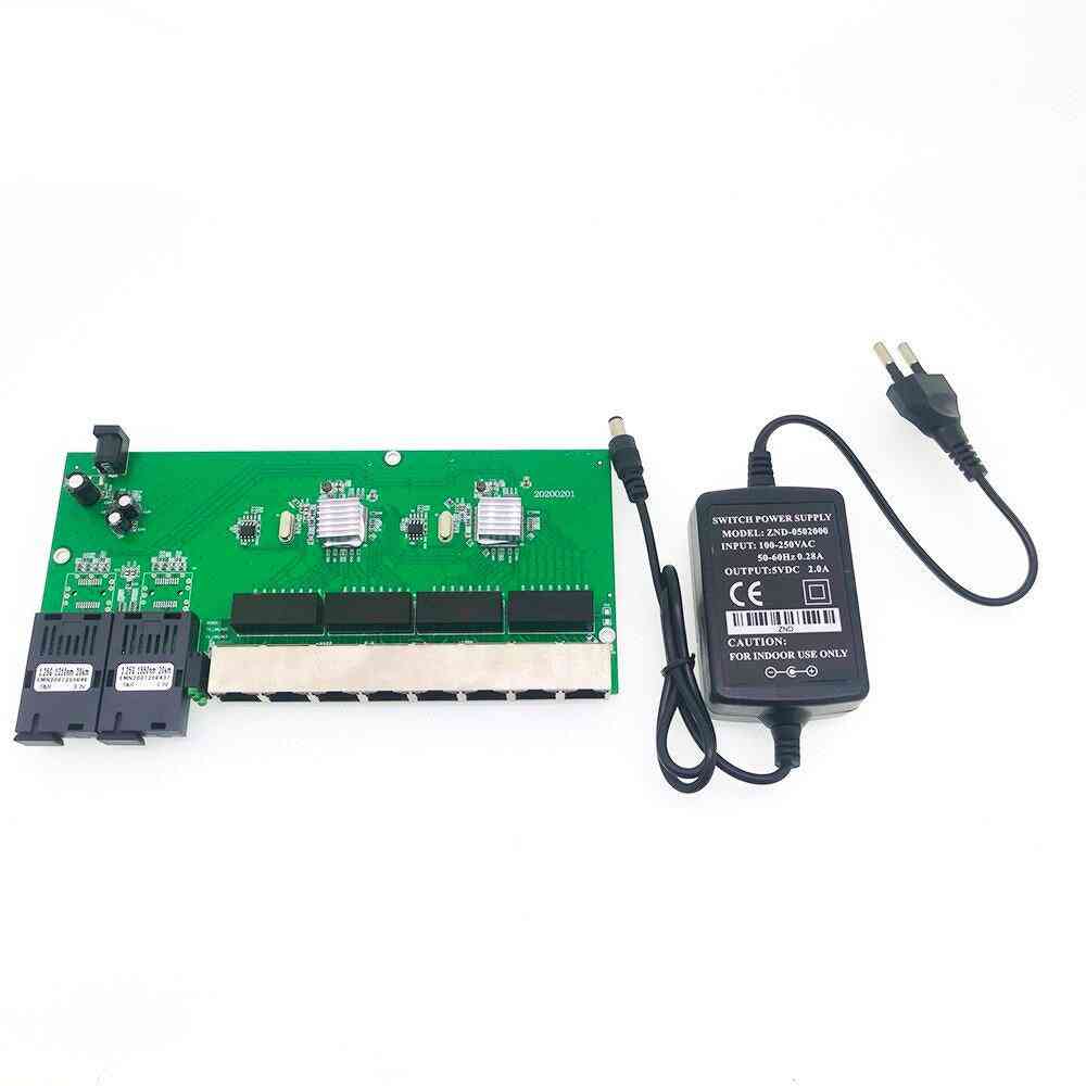 Gigabit Ethernet Switch Ethernet Fiber Optical Media Converter Single Mode