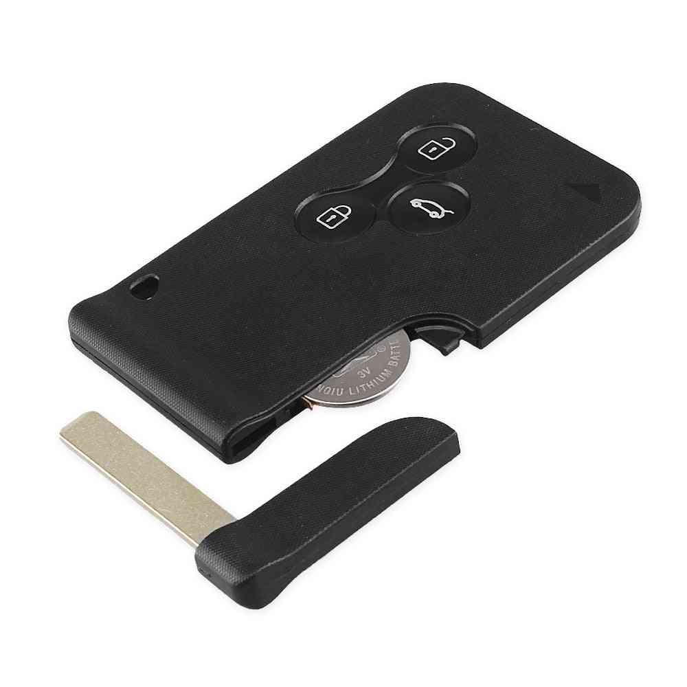3 Button 433mhz Id46 Pcf7947 Chip With Blades Emergency Entry Smart Remote Key