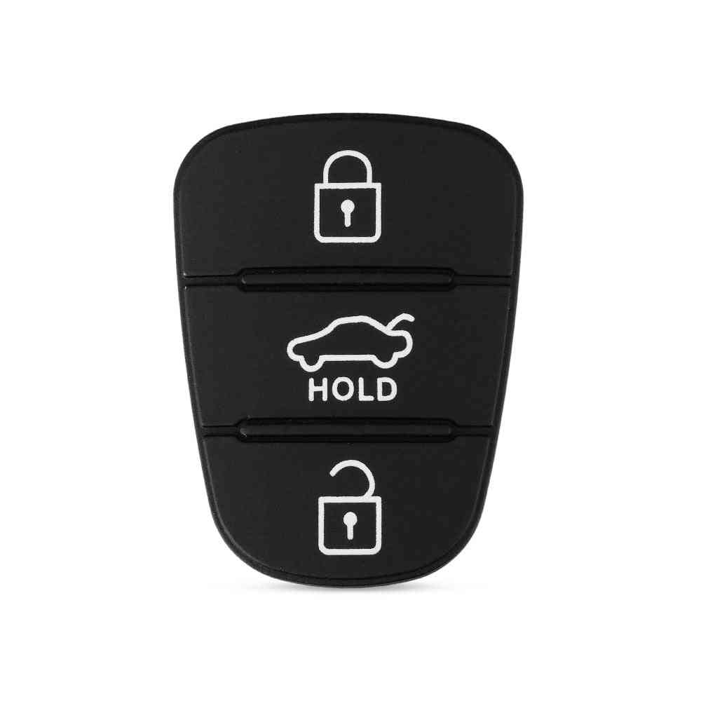 Replacement Rubber Button Pad, Solaris Accent Tucson L10 L20 L30 Kia Rio Ceed Flip Remote Car Key Shell