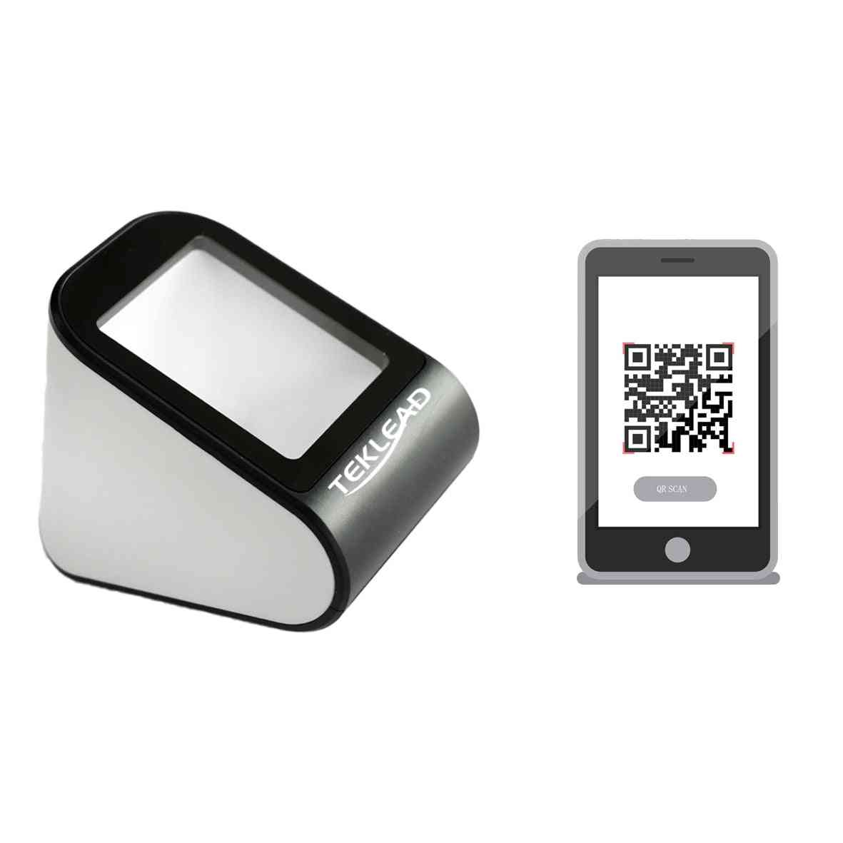 Qr Code Scanner For Mobile Phone E-ticket 1d/2d Barcode Reader Wired