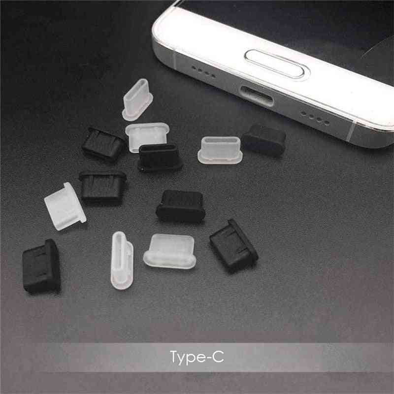 Type C Device Usb Charging Port Dust Plug-silicone Cover