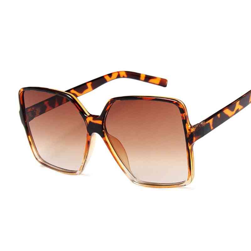 Sort firkantet overdimensioneret stor ramme farverige hip hop nuancer solbriller