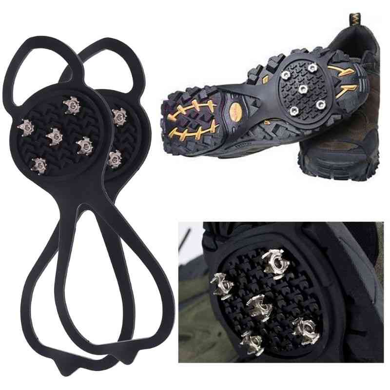 Ice Snow Studs Non-slip Spikes Shoes / Boots Grippers Crampon Walk Cleats