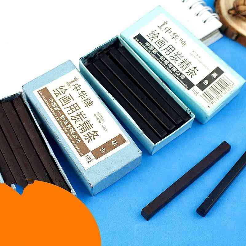 Brown Water Soluble Pencil Design Type Drawing Sketch Black Charcoal Bar