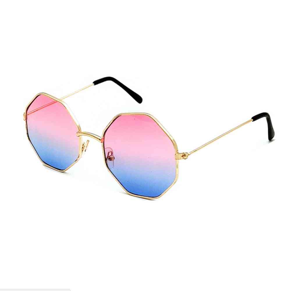 Fashion Irregular Lens Metal Frame Sunglasses Drive