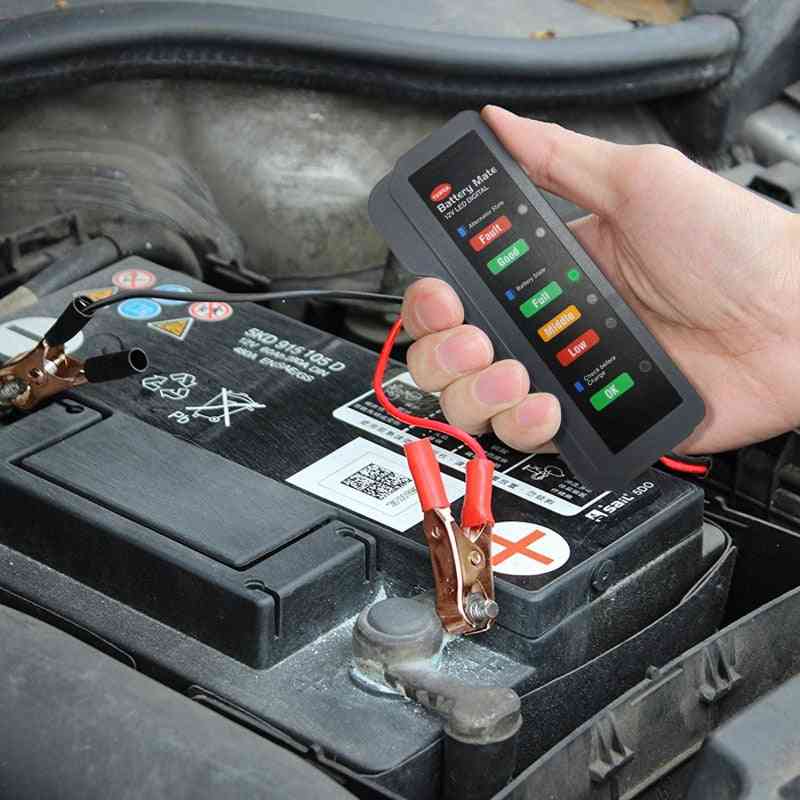 Mini 12v Car Battery & Diagnostic Tool, Digital Alternator Tester