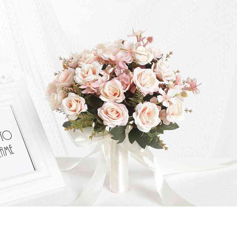 šopek ročno izdelana umetna cvetna poroka za okraske