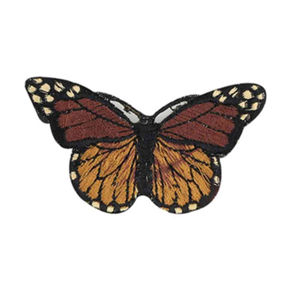 Flerfarget sommerfugl unik design broderi applikasjons patch klistremerker