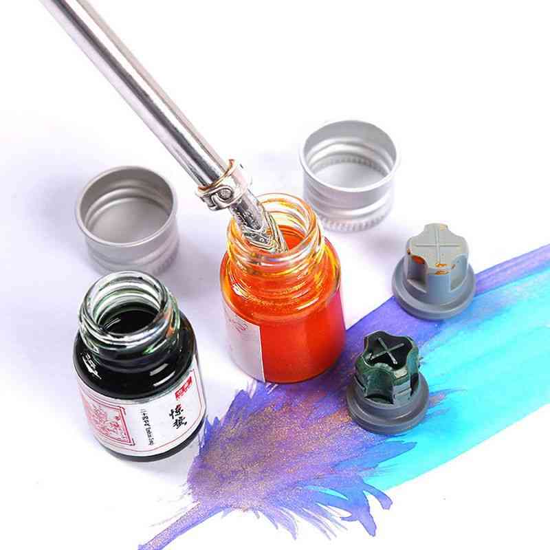 Encre pour stylo plume, écriture calligraphique, peinture et graffiti