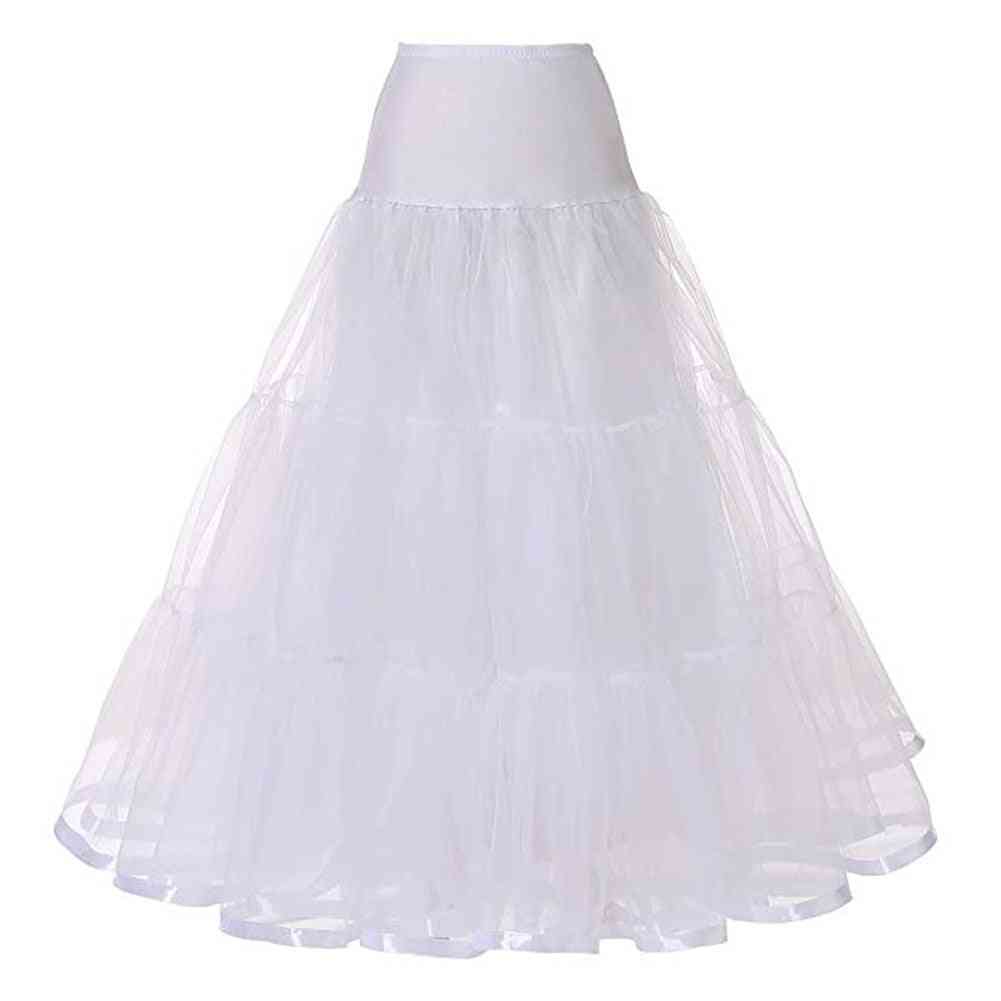 Long Organza Vintage Bridal Wedding Dresses, Underskirt